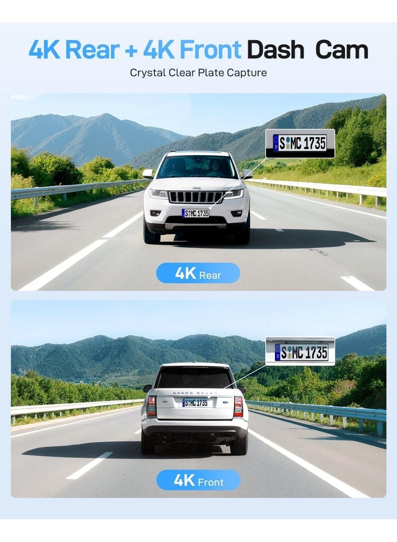 Viofo A229 Ultra 2CH Dash Camera for Car 4K with GPS – Front & Rear Dash Cam, Sony STARVIS 2, Wi-Fi, Parking Mode Car Dash Camera - Image 2
